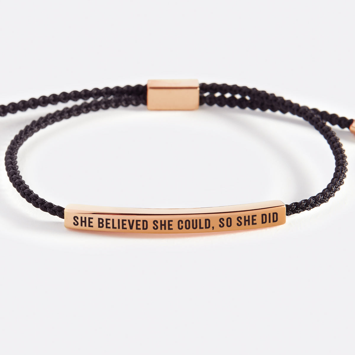 Elle croyait qu'elle pouvait, elle l'a fait. Bracelet Inspiré