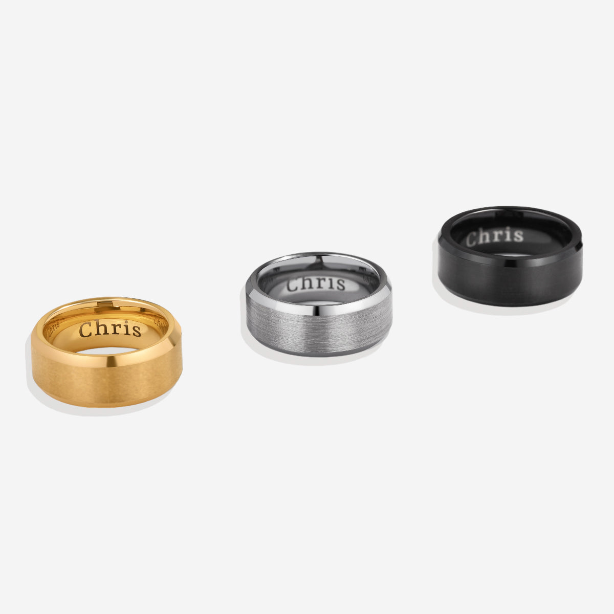 Bague pour homme en tungstène