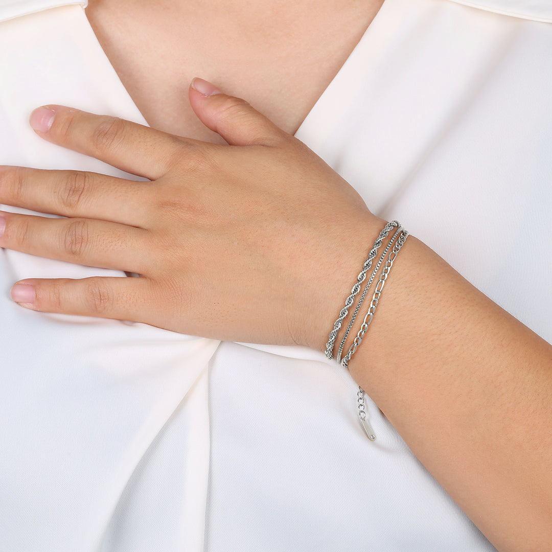 Bracelet chaîne corde essentiel