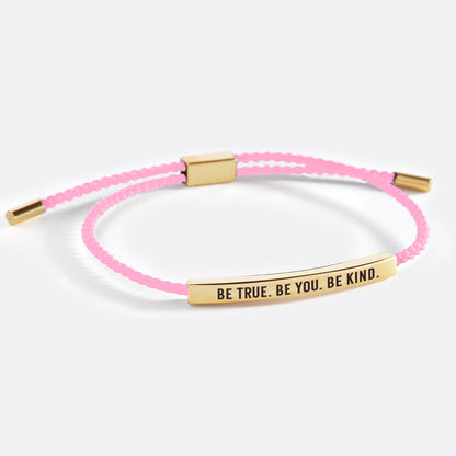 Bracelet Inspiré « Soyez vrai. Soyez vous-même. Soyez bienveillant »