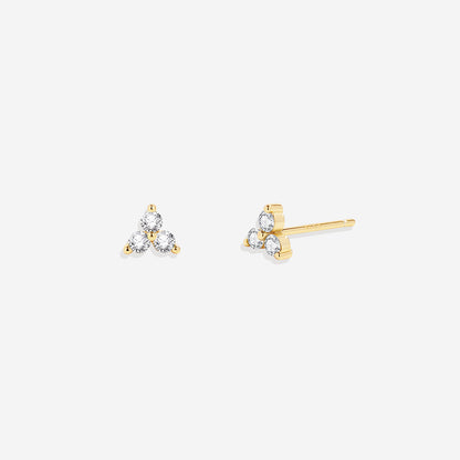 Boucles d'oreilles avec pierre de naissance Trinity