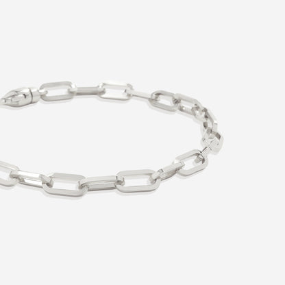 Bracelet chaîne trombone à maillons ouverts