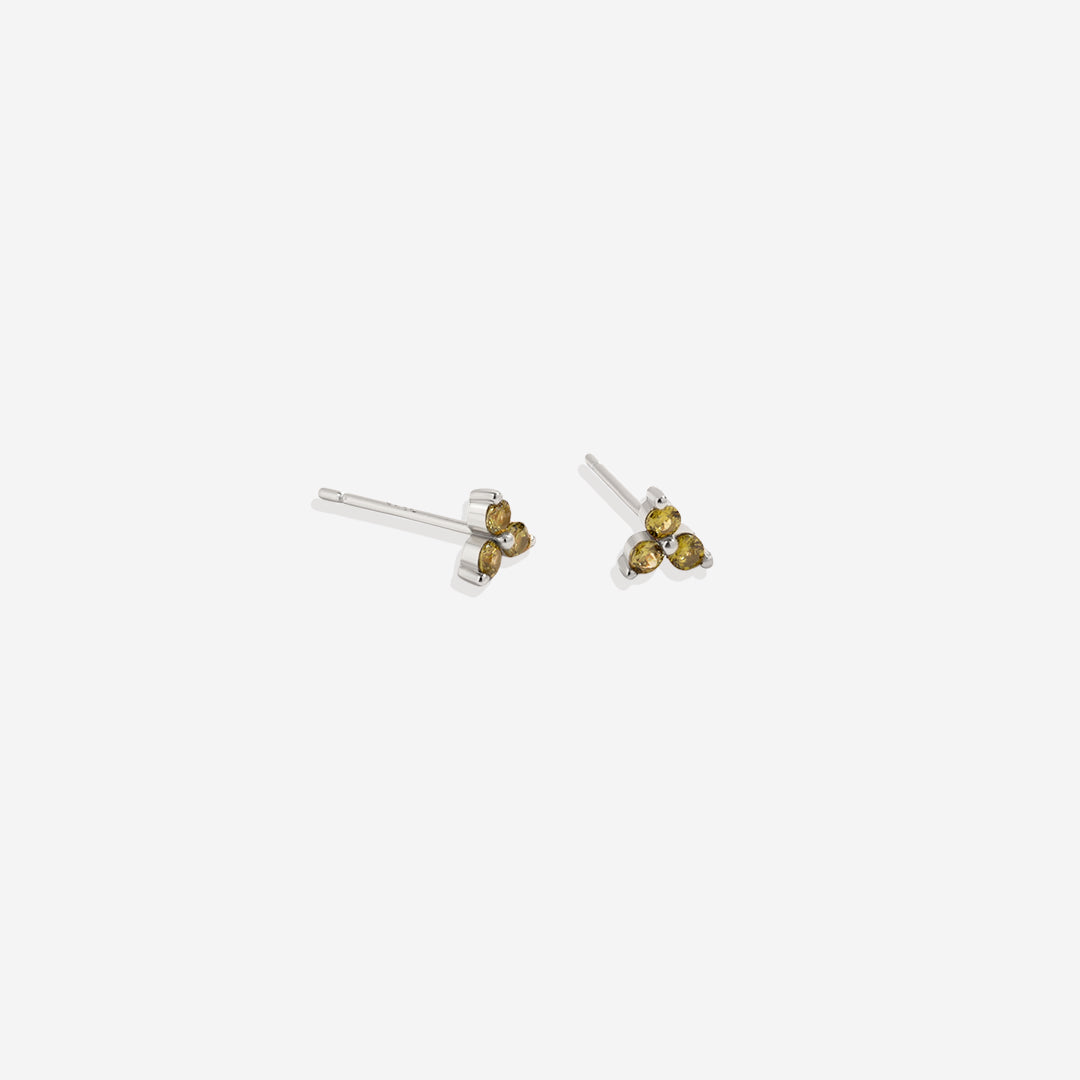 Boucles d'oreilles avec pierre de naissance Trinity