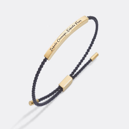 Bracelet Inspirez le courage, expirez la peur