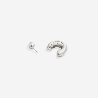 Boucles d'oreilles créoles réversibles