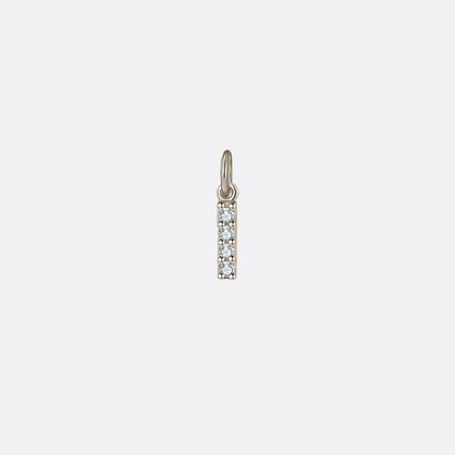 Dainty Pave Initial Charm