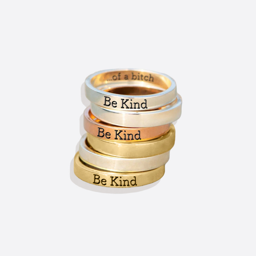 Bague Mantra Soyez gentil