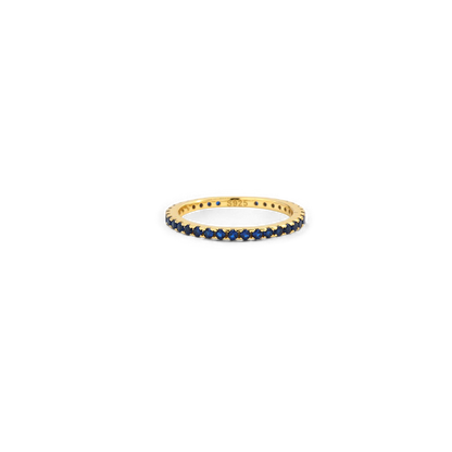 Bague d'éternité empilable avec pierre de naissance