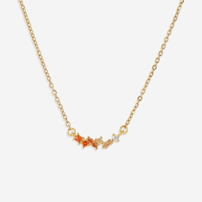 Collier avec pierre de naissance ombrée