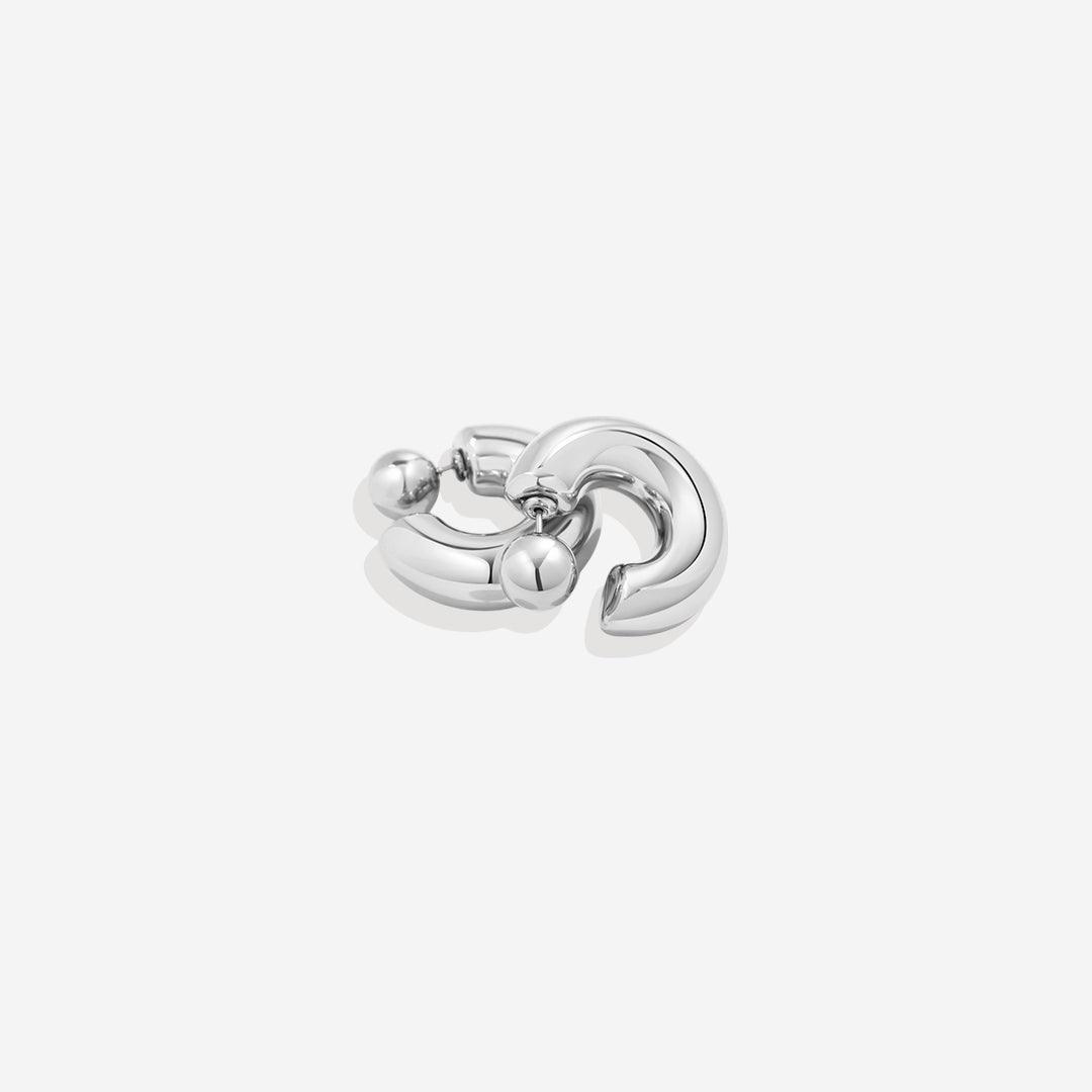 Boucles d'oreilles créoles réversibles