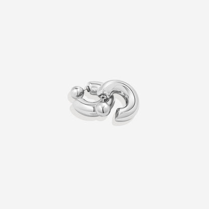 Boucles d'oreilles créoles réversibles