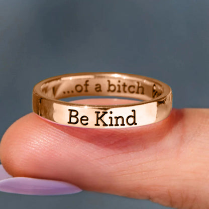 Bague Mantra Soyez gentil