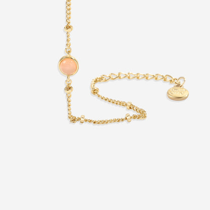 Bracelet en pierres précieuses de quartz rose
