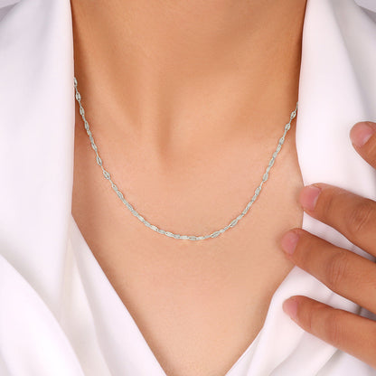 Collier chaîne pétale