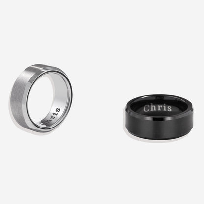 Bague pour homme en tungstène
