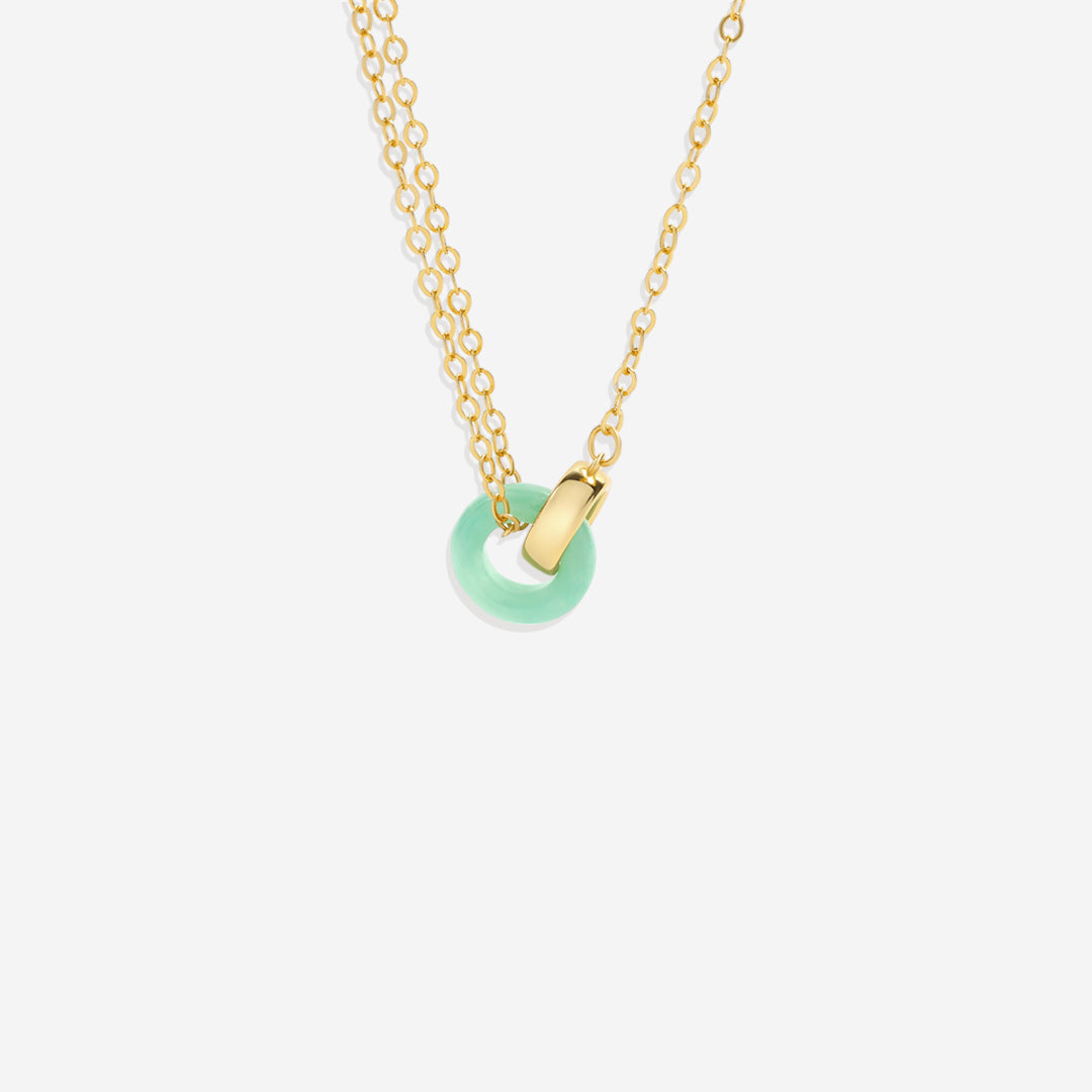 Collier de connexion en pierres précieuses