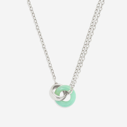 Collier de connexion en pierres précieuses