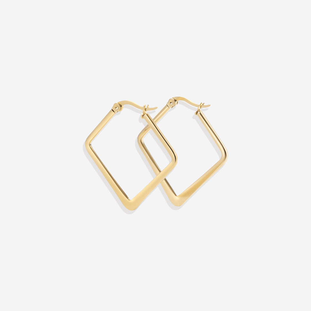 Boucles d'oreilles géométriques Girl Boss