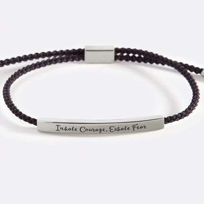 Bracelet Inspirez le courage, expirez la peur