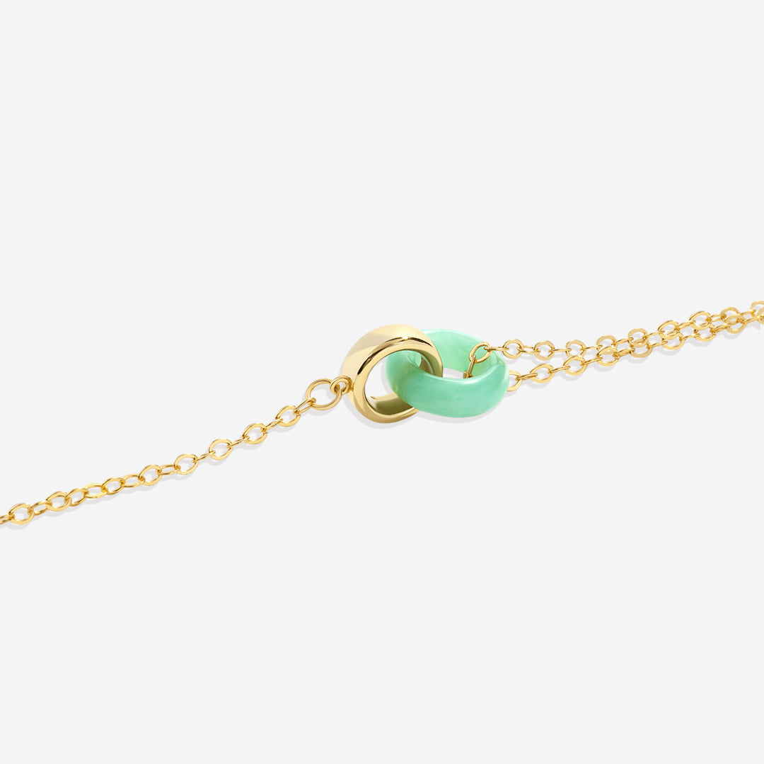 Collier de connexion en pierres précieuses