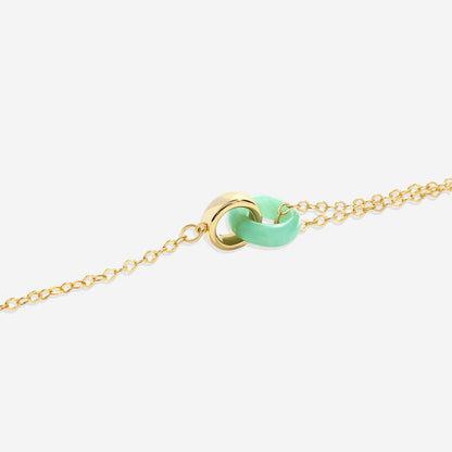Collier de connexion en pierres précieuses