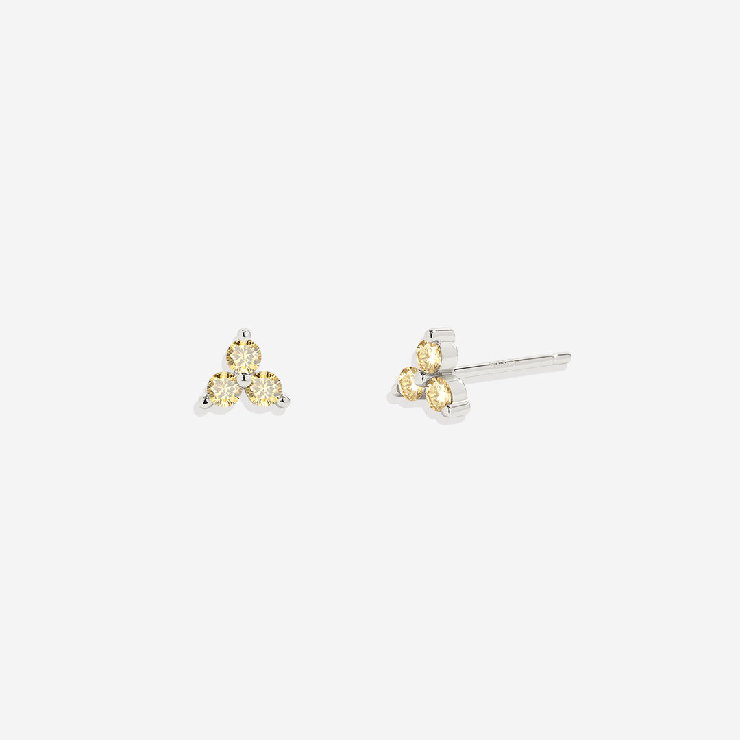 Boucles d'oreilles avec pierre de naissance Trinity