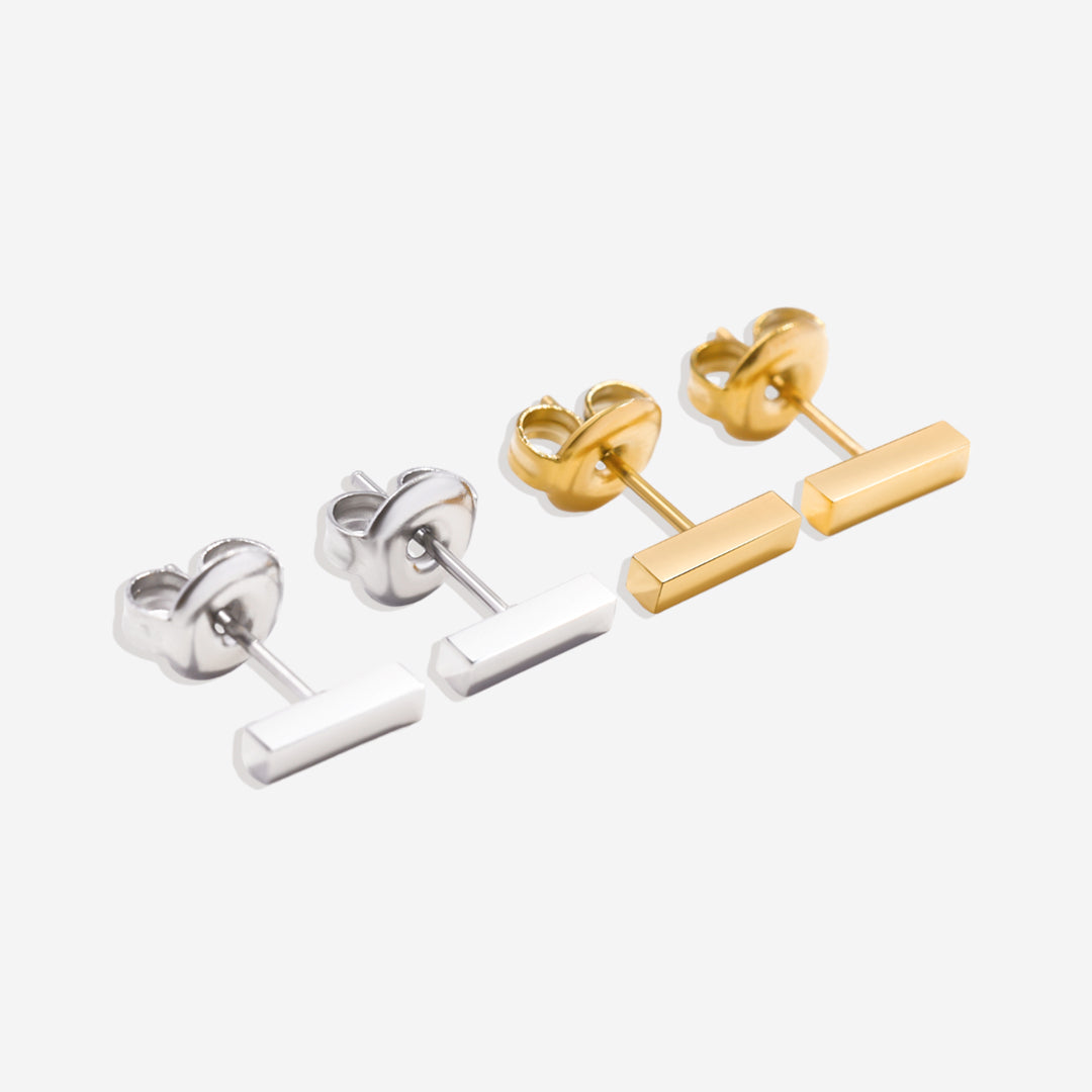 Boucles d'oreilles à barre délicate