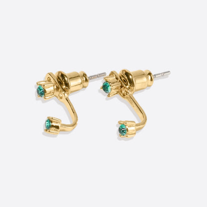 Birthstone Drop Ear Jacket Earrings