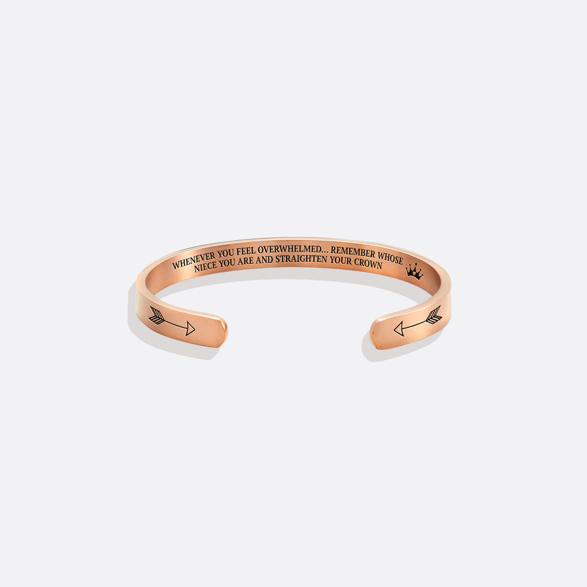 Souviens-toi de qui tu es et redresse ta couronne Bracelet manchette personnalisable 