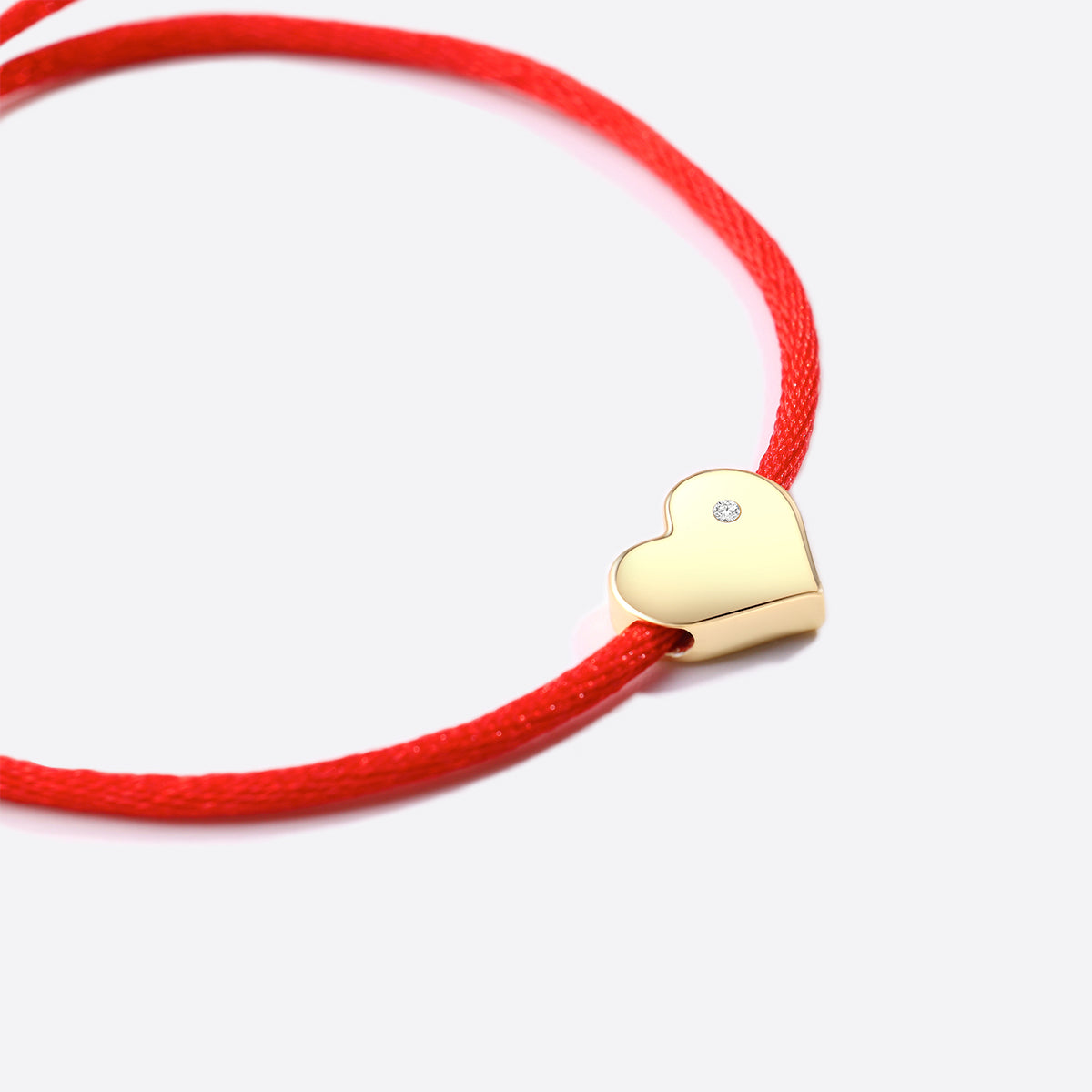Bracelet réglable en fil de cœur