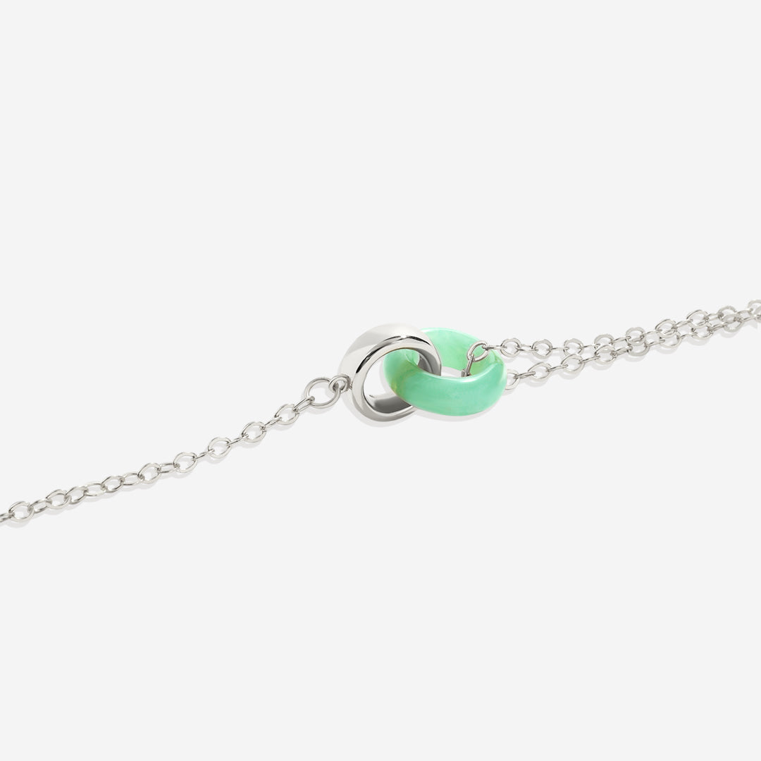 Collier de connexion en pierres précieuses