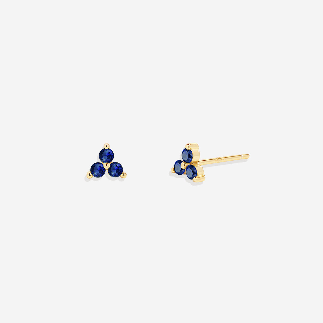 Boucles d'oreilles avec pierre de naissance Trinity