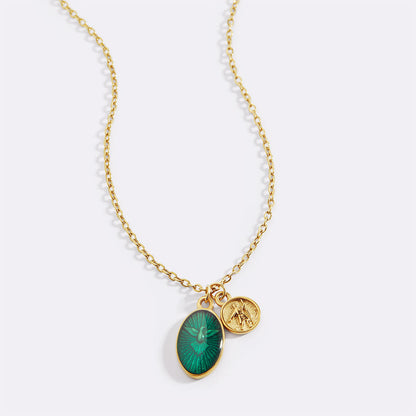 Collier pendentif paix