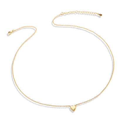 Collier empilable en forme de petit cœur