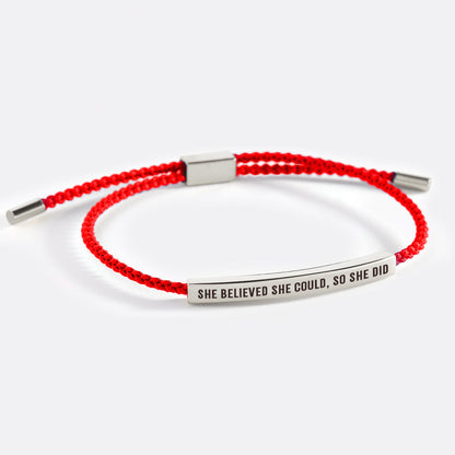 Elle croyait qu'elle pouvait, elle l'a fait. Bracelet Inspiré