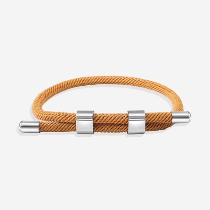 Bracelet réglable en corde à double boucle
