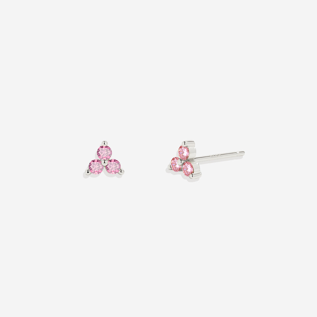 Boucles d'oreilles avec pierre de naissance Trinity