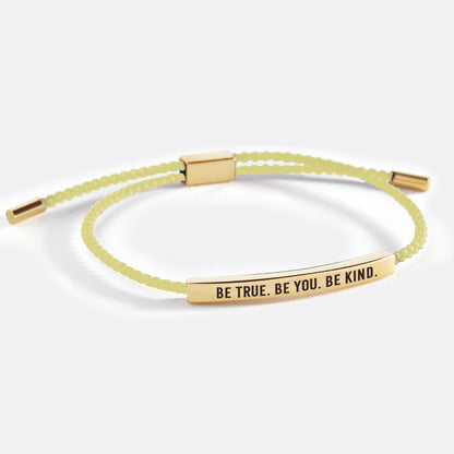 Bracelet Inspiré « Soyez vrai. Soyez vous-même. Soyez bienveillant »