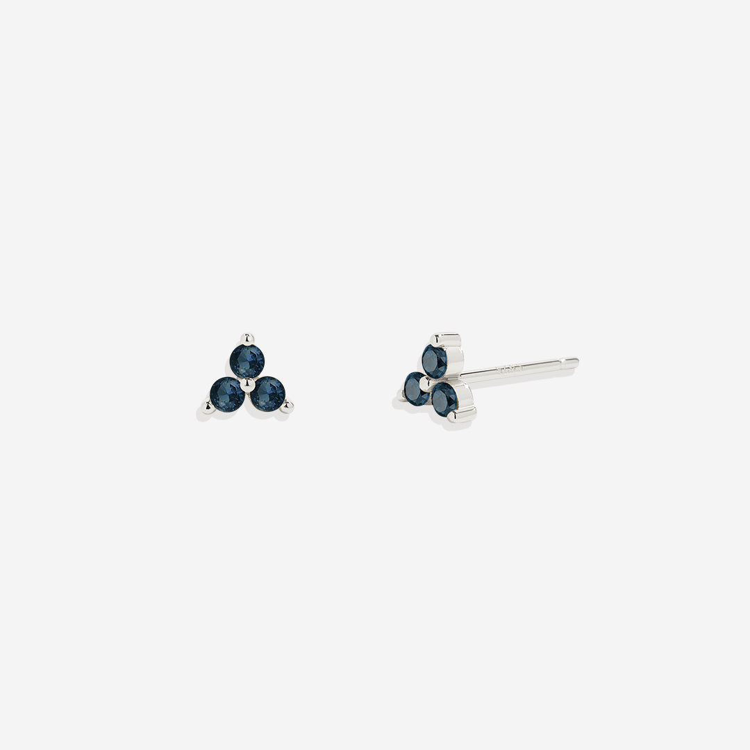 Boucles d'oreilles avec pierre de naissance Trinity