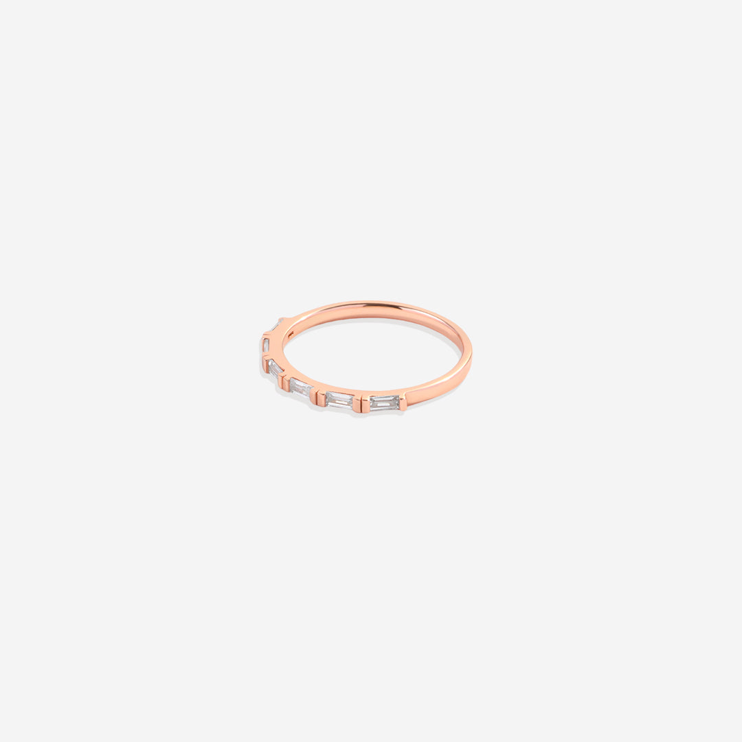 Bague en diamant baguette