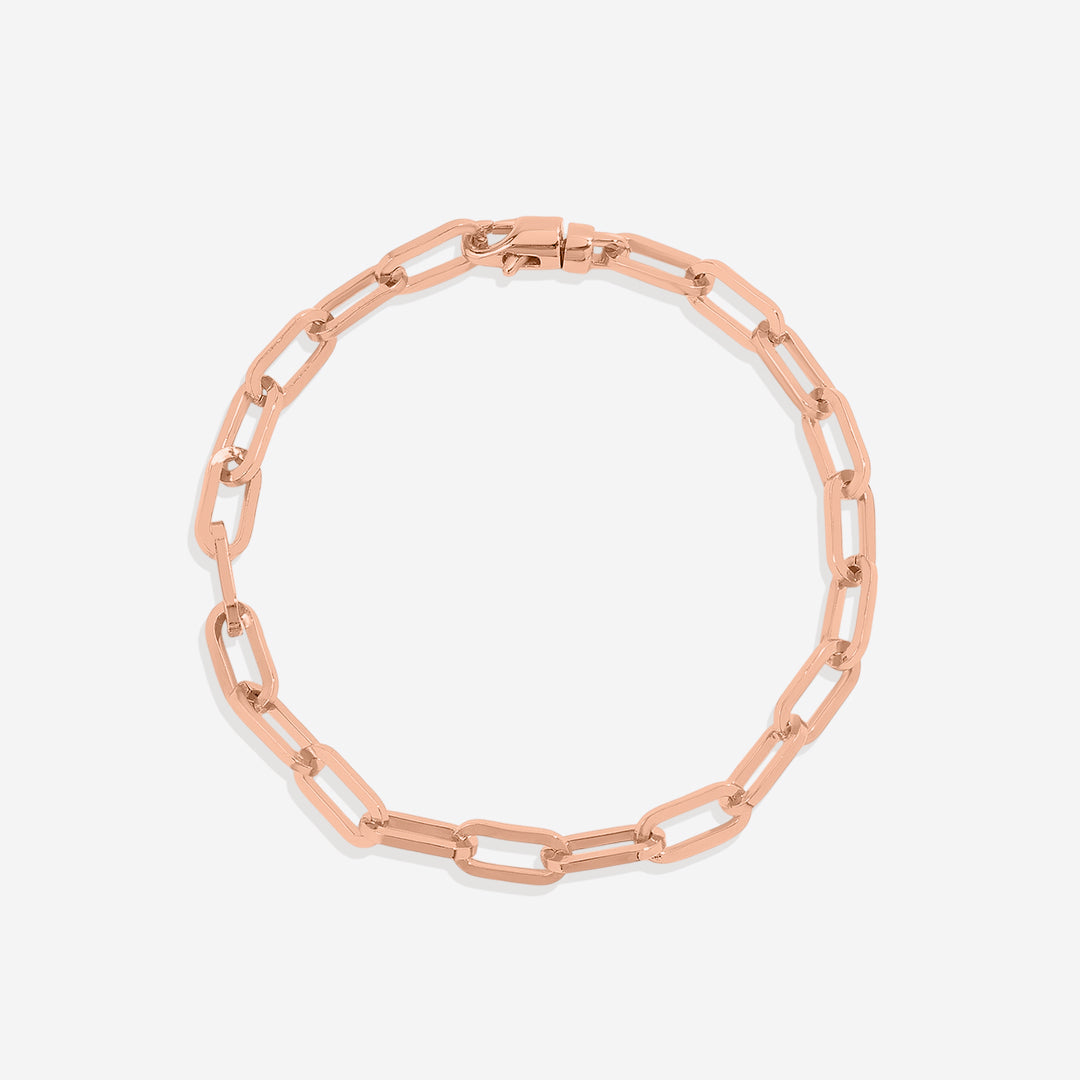 Bracelet chaîne trombone à maillons ouverts
