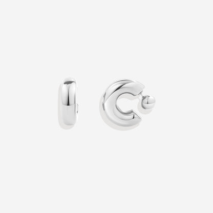 Boucles d'oreilles créoles réversibles
