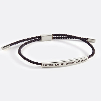 Bracelet Inspire puissant, beau, brillant et courageux