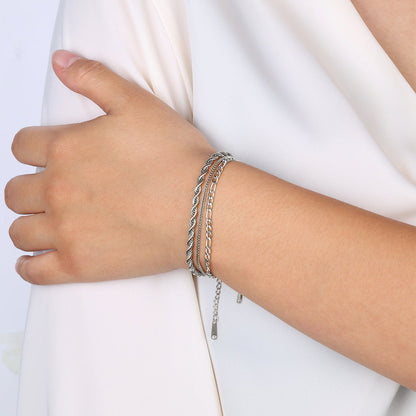 Bracelet chaîne Figaro essentiel