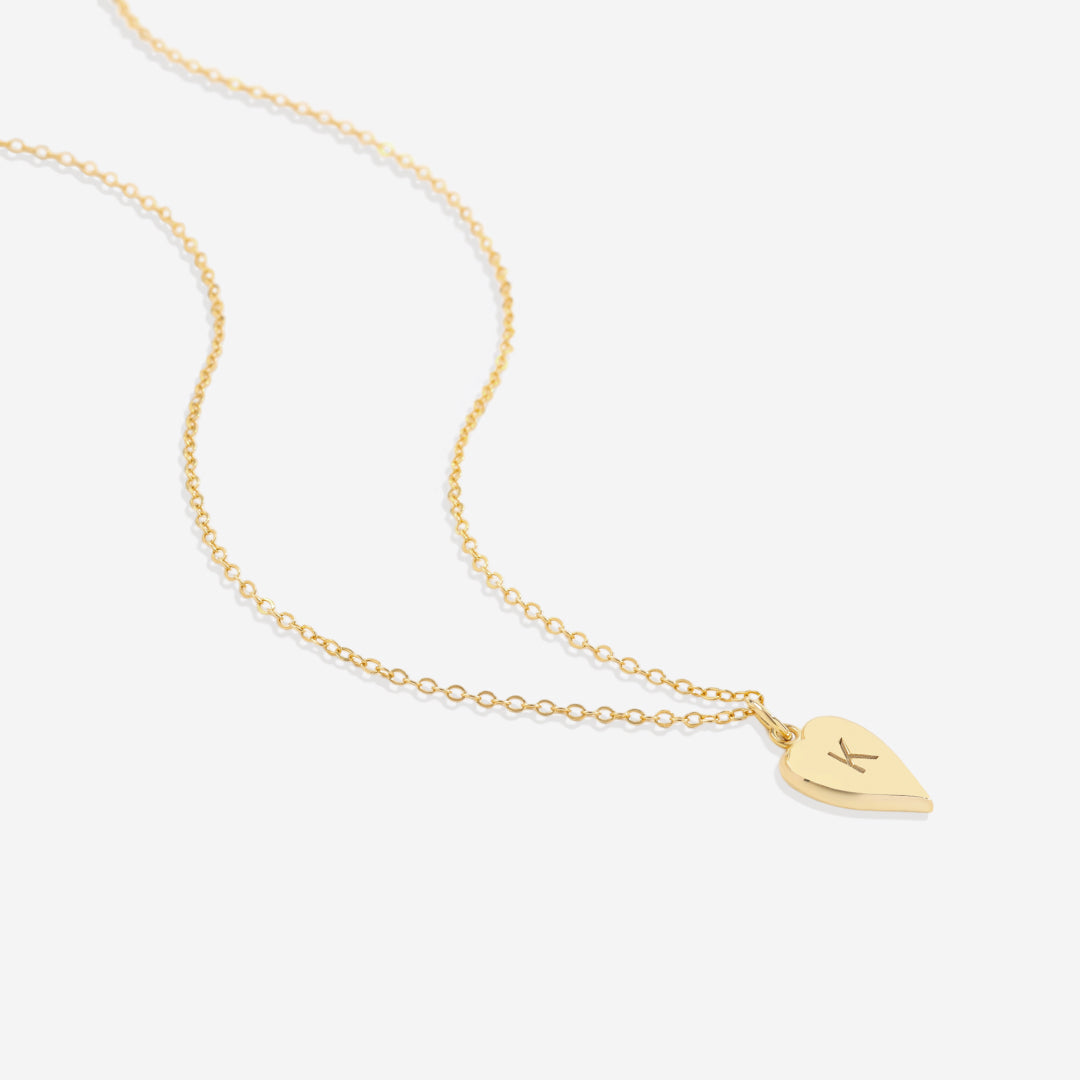Coeur Stacking Initial Charm Necklace