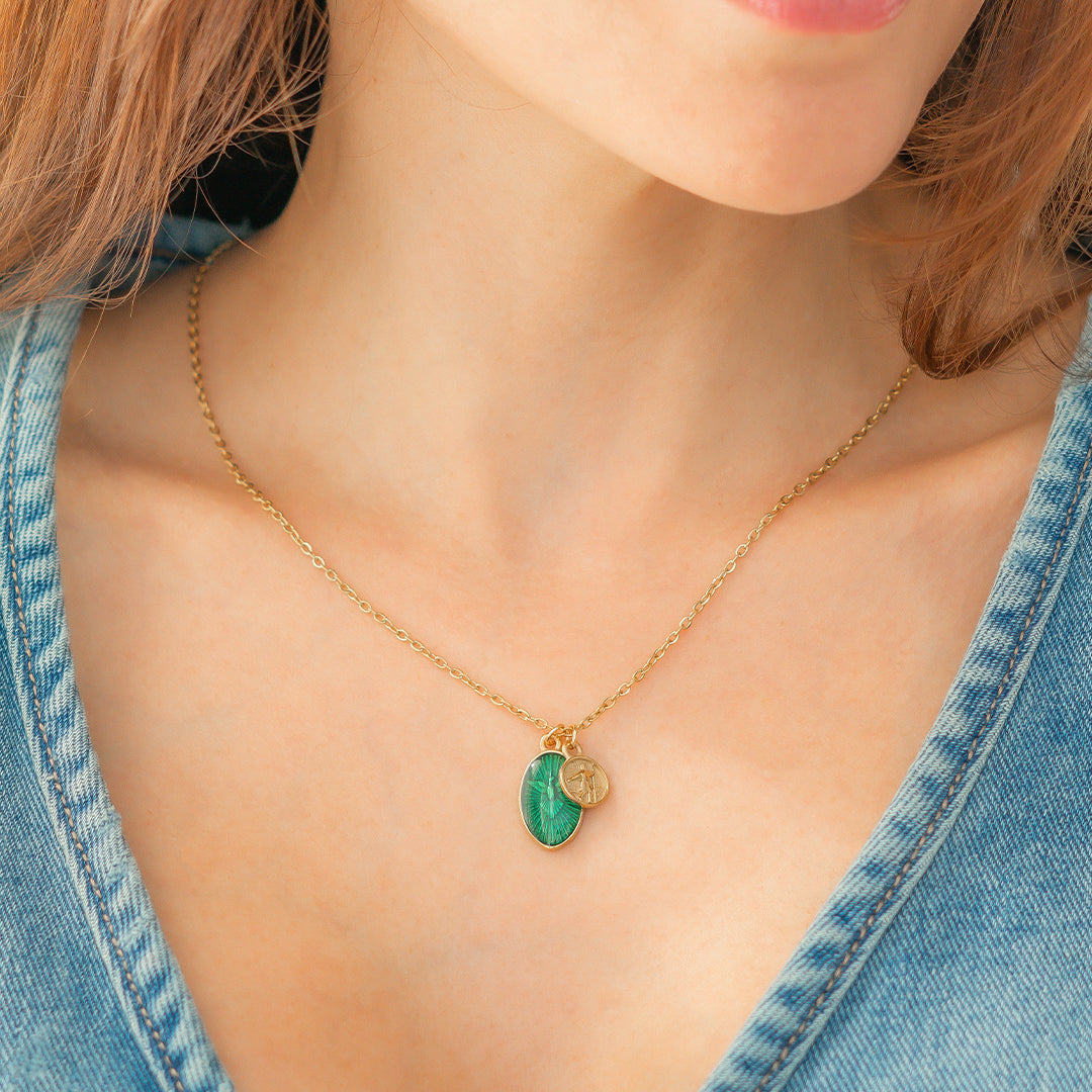 Collier pendentif paix