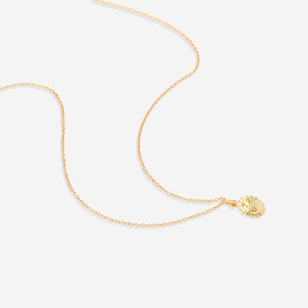 Sun Charm Pendant Necklace