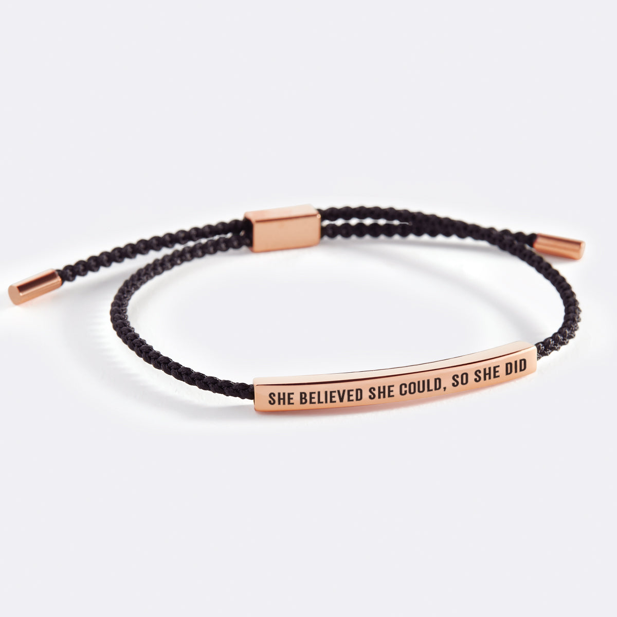Elle croyait qu'elle pouvait, elle l'a fait. Bracelet Inspiré