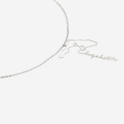 Home State Name Necklace