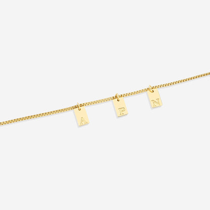 Initial Tag Necklace